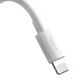 Baseus kabel Simple Wisdom USB-C Lightning 1,5 m 20 W - Zestaw 2 szt. – Biały