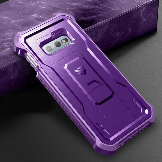 Etui pancerne do Samsung Galaxy S10e, Dexnor Full Body, fioletowe