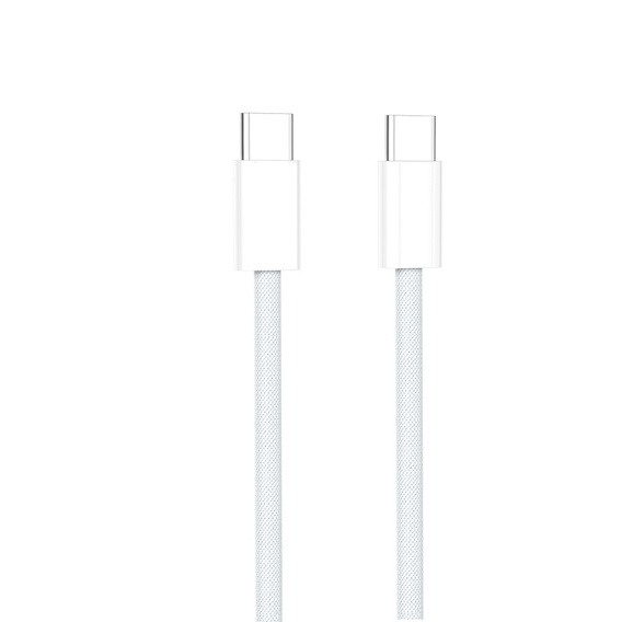 Kabel USB Type-C do Type-C 60W 150cm, biały