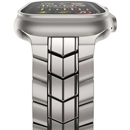 Bransoleta do Apple Watch 1/2/3/4/5/6/7/8/9/10/11/SE Ultra 1/2/3 42/44/45/46/49mm, Tytanowa