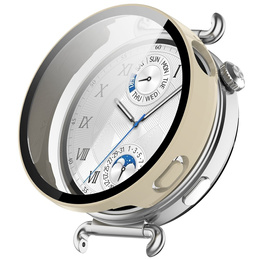 2w1 Etui + Szkło Hartowane do Huawei Watch GT 6 41mm, Beżowe