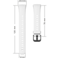 Pasek Silikonowy do Huawei Band 6 / Honor Band 6, Biały