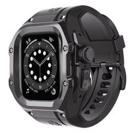 Pasek z Etui SHELLBOX do Apple Watch Ultra/Ultra 2 49mm, Czarne