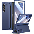 Etui do Samsung Galaxy Z Fold7 5G ze szkłem, z miejscem na rysik – niebieskie