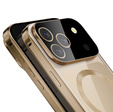 Etui do iPhone 17 Pro Max, Magnetic Dual Glass, do MagSafe, złote