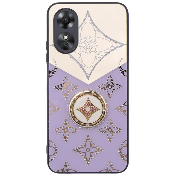 Etui Fashion do Oppo A17, fioletowe