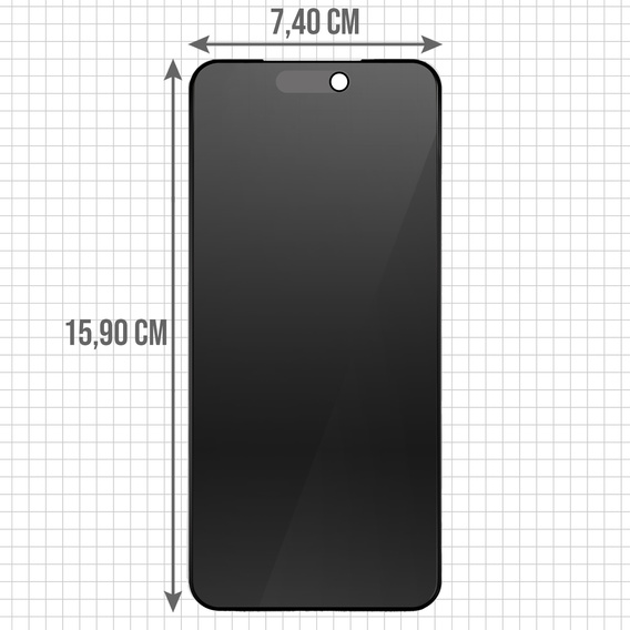 2x Szkło Prywatyzujące do iPhone 17 Pro Max, ERBORD Anti-Spy Hartowane