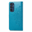Etui z klapką do Samsung Galaxy M35, Mandala, niebieskie