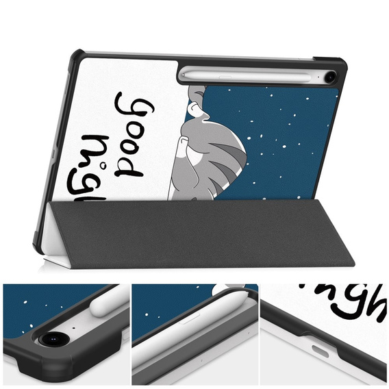 Etui z nadrukiem do Samsung Galaxy Tab S10 FE+ Plus – styl i ochrona w jednym - kot