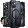 Zestaw Etui do iPhone 16 Plus, do MagSafe, ERBORD Matt Case, czarny + 3x Szkło na ekran