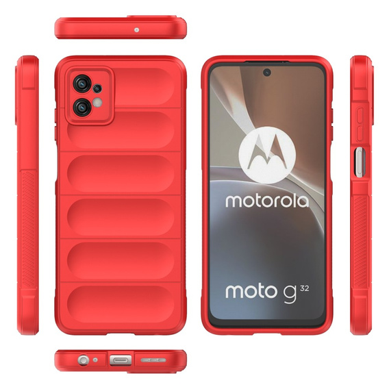 Etui do Motorola Moto G32, Gaming Shockproof, czerwone