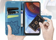 Etui z klapką do Oppo Reno 13F / Oppo Reno 13FS, Butterfly, niebieskie