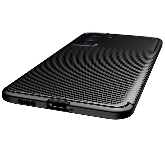 Etui do Samsung Galaxy S21 FE, Carbon Gel, czarne