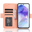 Etui z klapką do Samsung Galaxy A55 5G, Card Slot, różowe