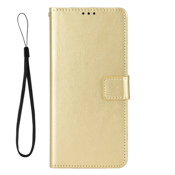 Etui z klapką do Realme 12 Pro 5G / 12 Pro+ 5G, Crazy Horse Wallet, złote