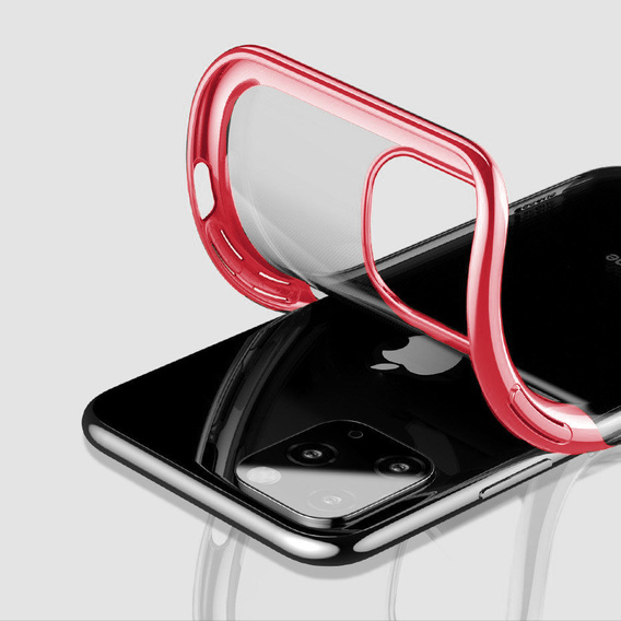 Etui Electroplated Frame do iPhone 13 Pro Max - Red