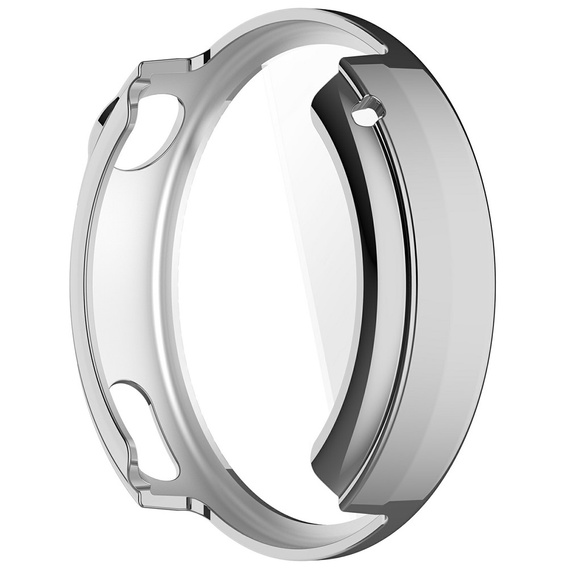 2w1 Etui z Osłoną na ekran do Xiaomi Watch S4 41mm, srebrne