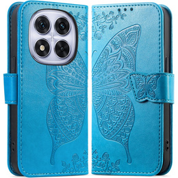 Etui z klapką do Xiaomi Redmi Note 15 Pro Plus 5G / Poco M8 Pro 5G, Butterfly, niebieskie