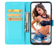 Etui Wallet do Samsung Galaxy A50/A50S/A30S, Light Spots Decor, Gold Butterfly