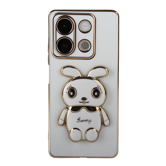 Etui do Xiaomi Redmi Note 13 5G, Rabbit, białe + Szkło Hartowane 9H