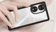 Etui przezroczyste TPU do Honor 90, czarne