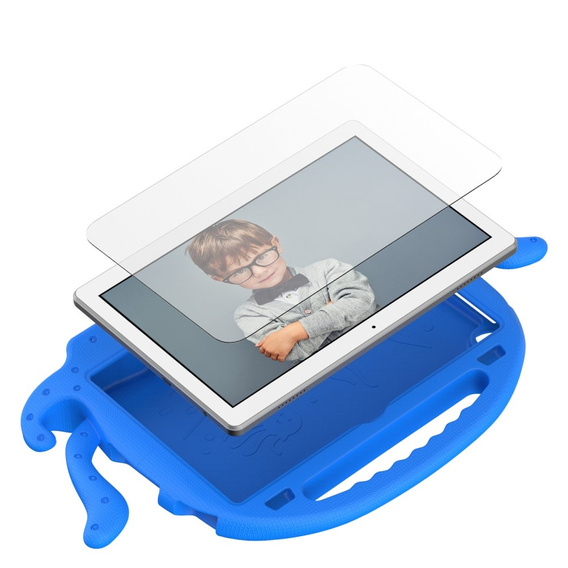 Etui dla dzieci do Lenovo Tab M10 10.1 Gen 3, z rączką, ośmiornica, niebieskie