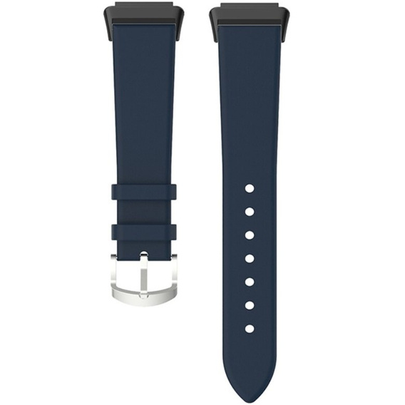 Pasek ze skóry naturalnej do Huawei Band 7, Dark Blue