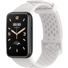 Pasek Silikonowy do Xiaomi Mi Band 7 Pro, Biały