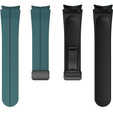 Pasek Silikonowy do Samsung Galaxy Watch 4/5/6/7/FE 40/42/43/44/45/46/47mm, Zielony / Czarny