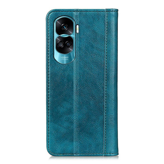 Etui do Honor 90 Lite 5G, Wallet Litchi Leather, zielone