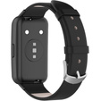 Pasek ze skóry naturalnej do Huawei Band 7, Black