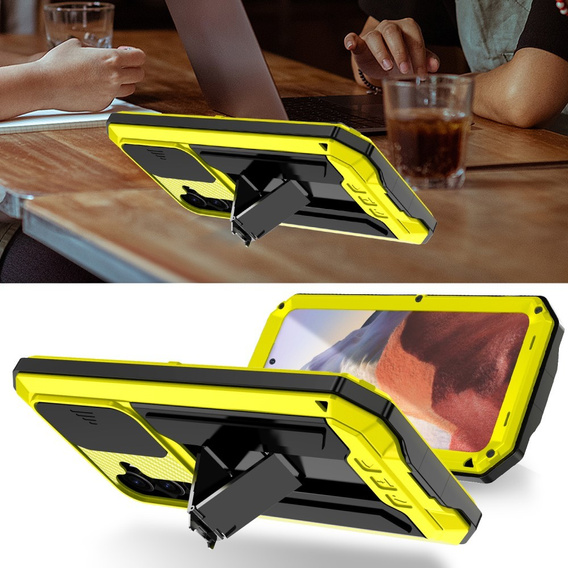 Etui pancerne do Samsung Galaxy S25, R-JUST, żółte