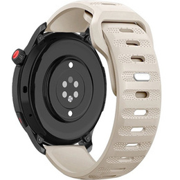 Pasek Silikonowy Uniwersalny 22mm, Kremowy