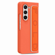 Etui do Samsung Galaxy Z Fold6 5G, z rączką, pomarańczowe