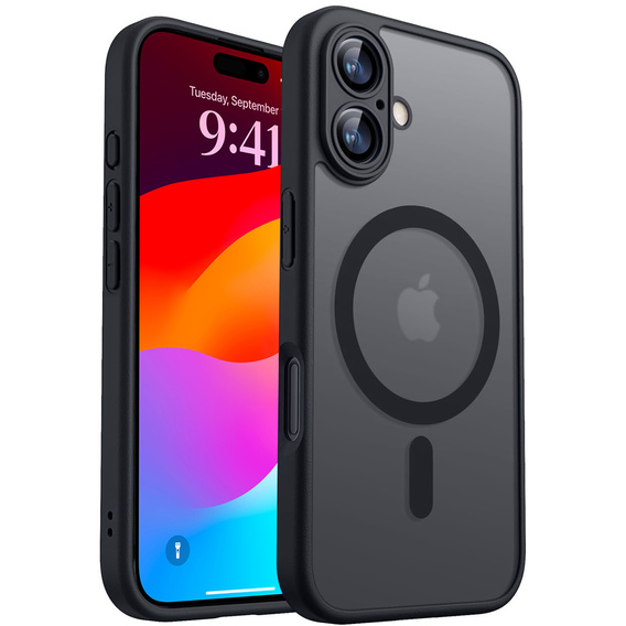Etui do iPhone 17, Matt Case, do Magsafe, matowe czarne