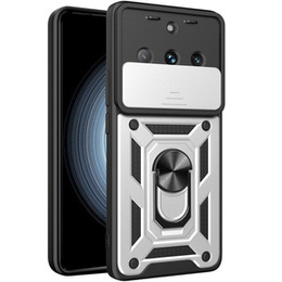 Etui pancerne do Realme 11 Pro 5G / 11 Pro+ 5G, CamShield Slide, srebrne