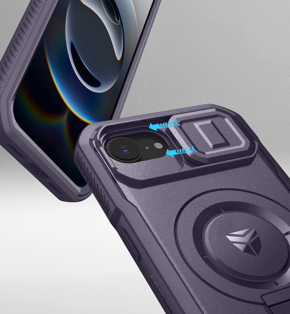 Etui Dexnor do iPhone 16e – odporne narożniki i ramka ochronna