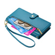 Etui z klapką do Samsung Galaxy A36 5G, Wallet Zipper Pocket, niebieskie