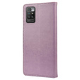 Etui z klapką do Xiaomi Redmi 10, Butterfly, fioletowe