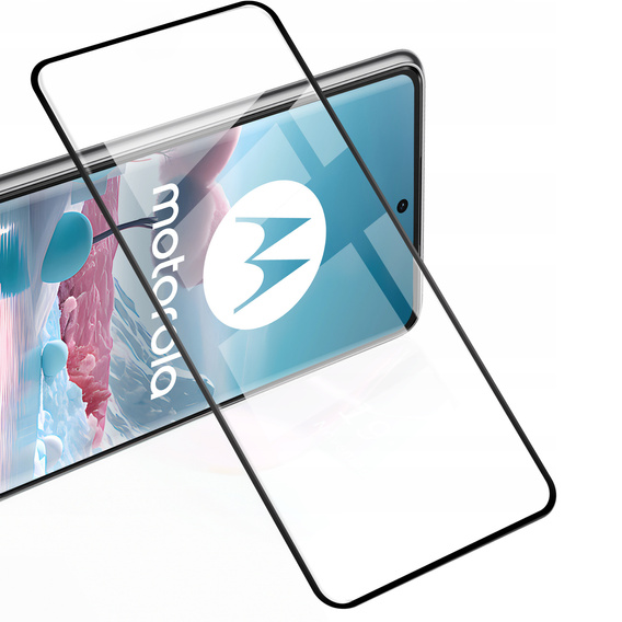 2x Szkło Hartowane do Motorola Edge 40 Neo, ERBORD 3D pełne, szybka na cały ekran