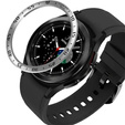 Nakładka Bezel Ring do Galaxy Watch 4 Classic 46mm, Silver/Black