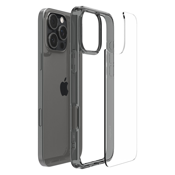 Etui Spigen do iPhone 16 Pro Max, Ultra Hybrid, przezroczyste / szare