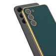 Etui do Samsung Galaxy S24, GKK Leather, zielone