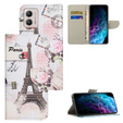 Etui z klapką do Motorola Moto G73 5G, Wallet, Eiffel Tower