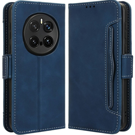 Etui z klapką do Honor Magic 7 Pro, Card Slot, granatowe