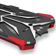Etui pancerne do Asus ROG Phone 7 5G, Aluminum Alloy, czarne / czerwone