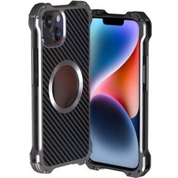 Etui R-JUST do iPhone 14, pancerne, do MagSafe, czarne