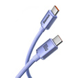 Baseus kabel Crystal Shine USB-C – USB-C 1,20 m 100 W, fioletowy
