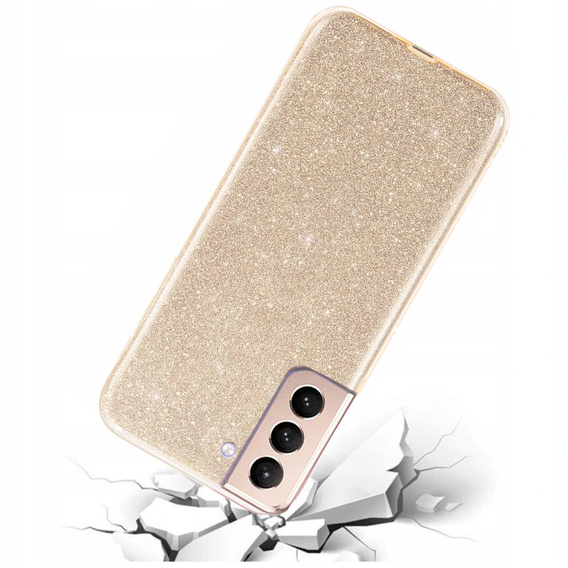 Etui Glitter Case do Samsung Galaxy S21 FE, Gold