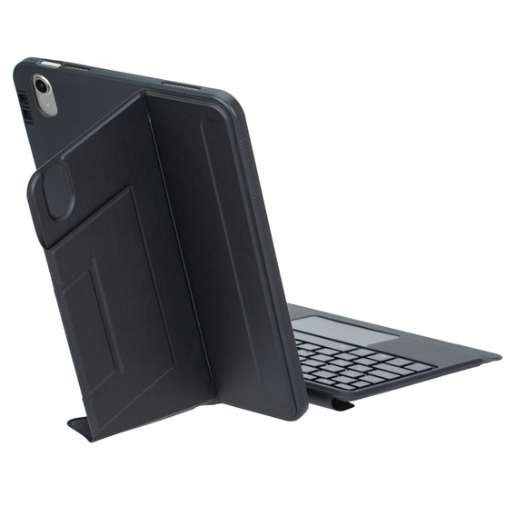 Etui z klawiaturą Bluetooth i touchpadem do iPad 11" 2025 A16 (11 gen.) / iPad 10.9" 2022 (10 gen.) – czarne